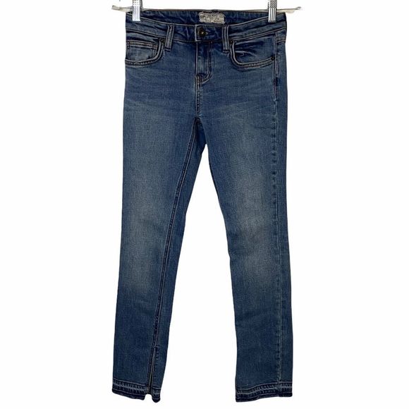 FreePeople Skinny Wash Raw Hem Split Ankle Jean-25 - Picture 2 of 11